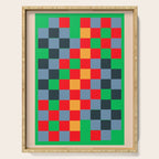 Colorful Checkerboard 2 Serving Tray Gallery Image 1