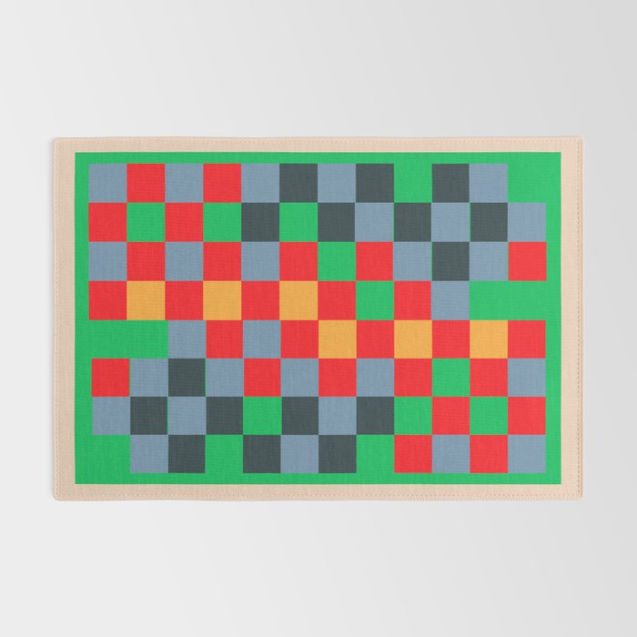 Colorful Checkerboard 2 Rug Gallery Image 2