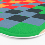 Colorful Checkerboard 2 Bath Mat Gallery Image 3