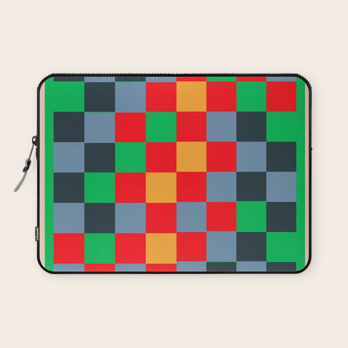 Colorful Checkerboard 2 Laptop Sleeve Gallery Image 1
