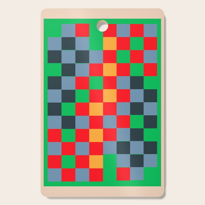Colorful Checkerboard 2 Cutting Board Gallery Image 1