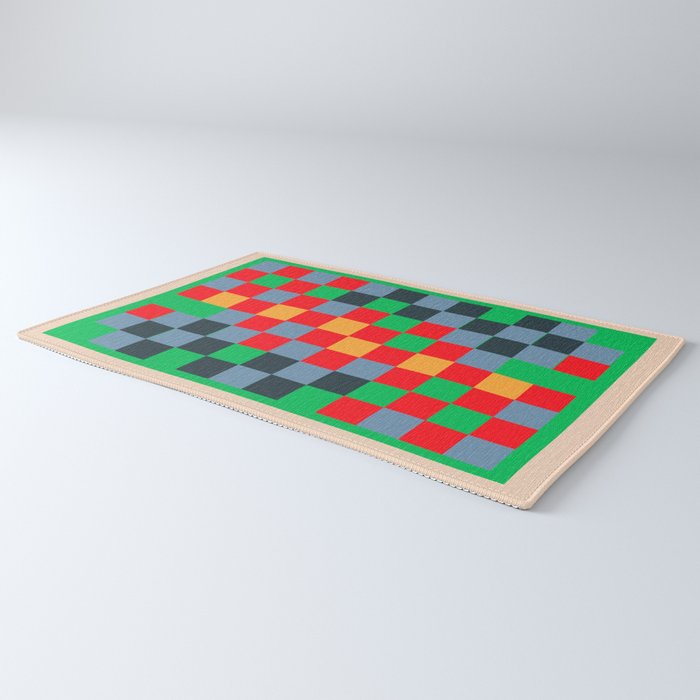 Colorful Checkerboard 2 Rug Gallery Image 3