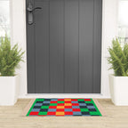 Colorful Checkerboard 2 Welcome Mat Gallery Image 3