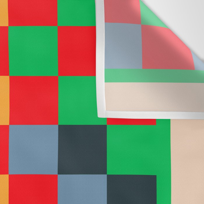 Colorful Checkerboard 2 Wall Tapestry Gallery Image 3