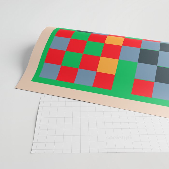 Colorful Checkerboard 2 Wrapping Paper Gallery Image 2