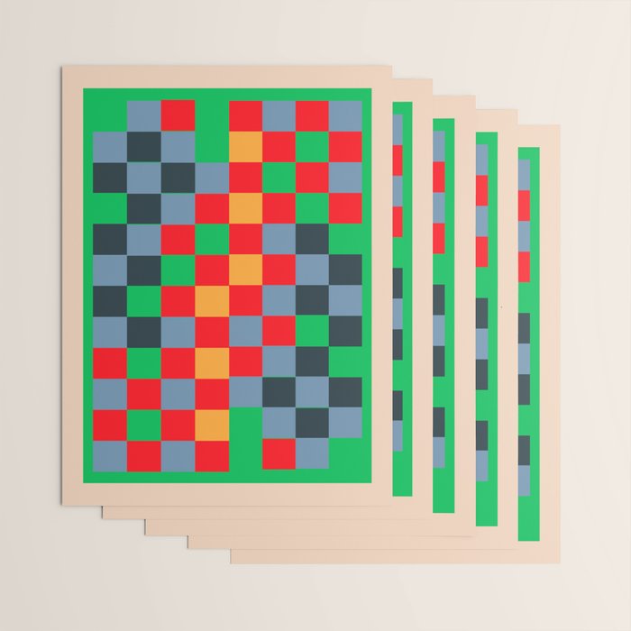 Colorful Checkerboard 2 Wrapping Paper Gallery Image 3