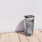 Horses - Black & White Travel Mug Gallery Image 4