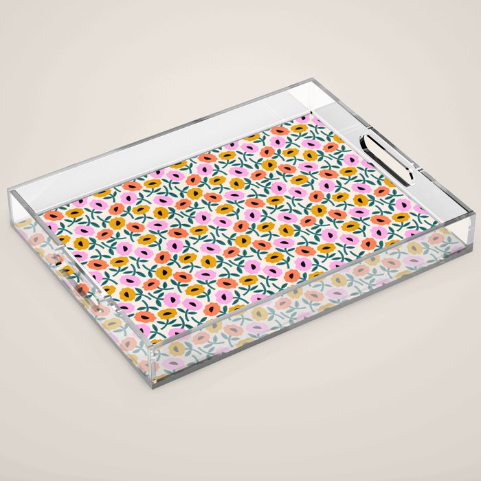 Floral Bliss Acrylic Tray Gallery Image 1