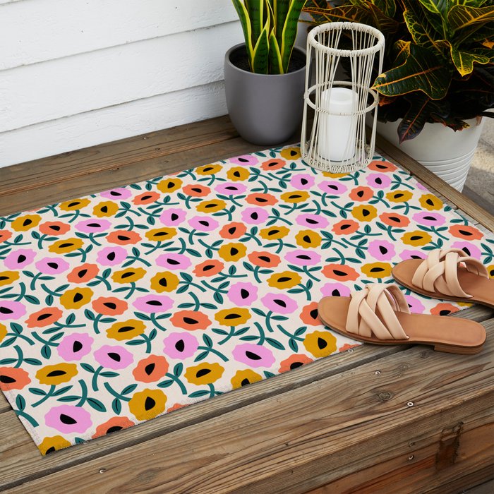 Floral Bliss Outdoor Rug Gallery Image 2