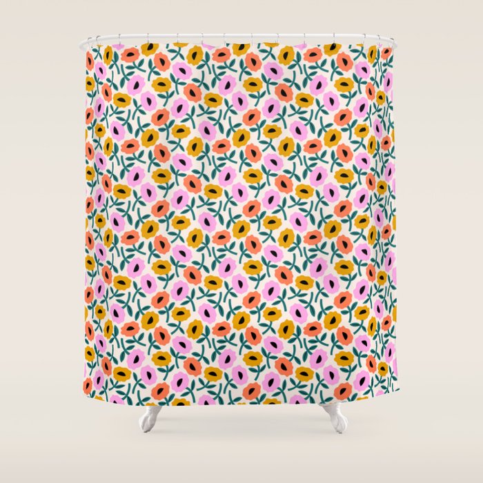 Floral Bliss Shower Curtain Gallery Image 1
