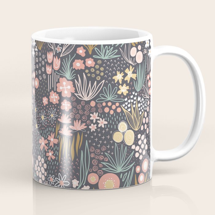 Flower Field Large Coffee Mug Gallery Image 1