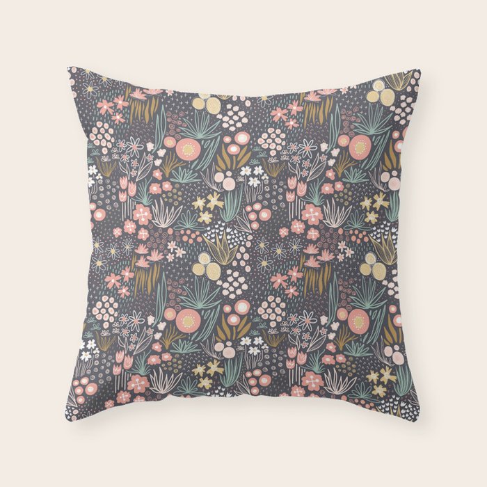 Flower Field Large Throw Pillow Gallery Image 6