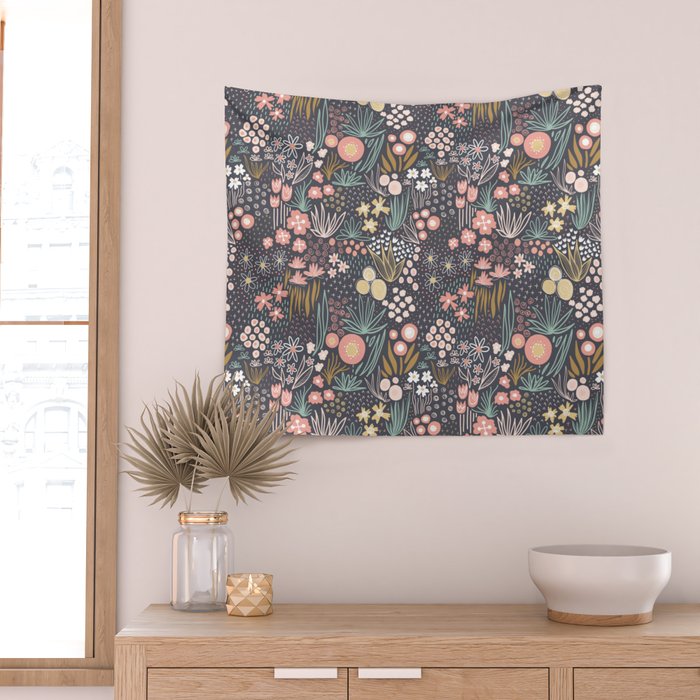 Flower Field Large Wall Tapestry Gallery Image 2