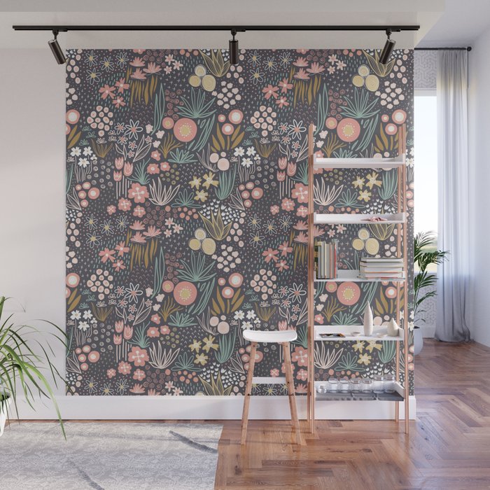 Flower Field Large Wall Mural Gallery Image 1