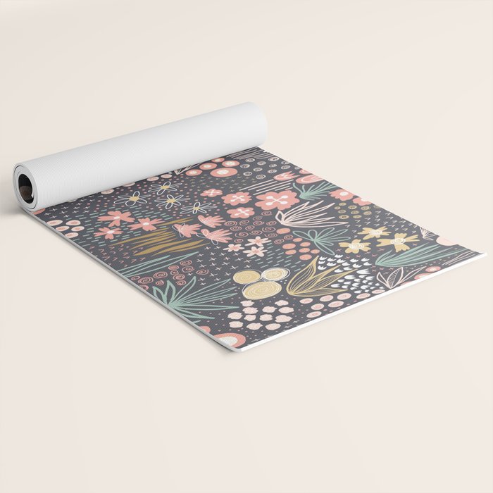 Flower Field Large Yoga Mat Gallery Image 2