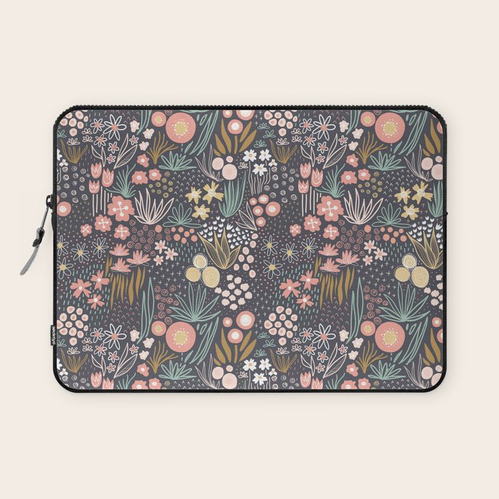 Flower Field Large Laptop Sleeve Gallery Image 1