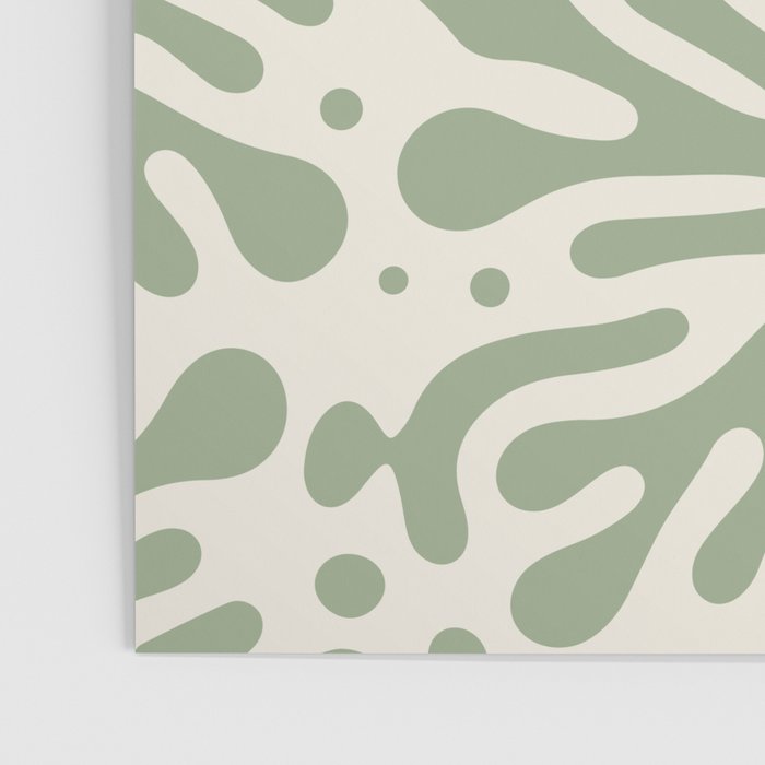 Organic Matter in Ivory and Green Poster Gallery Image 3