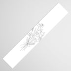 Small Wildflowers Minimalist Line Art Table Runner Gallery Image 3