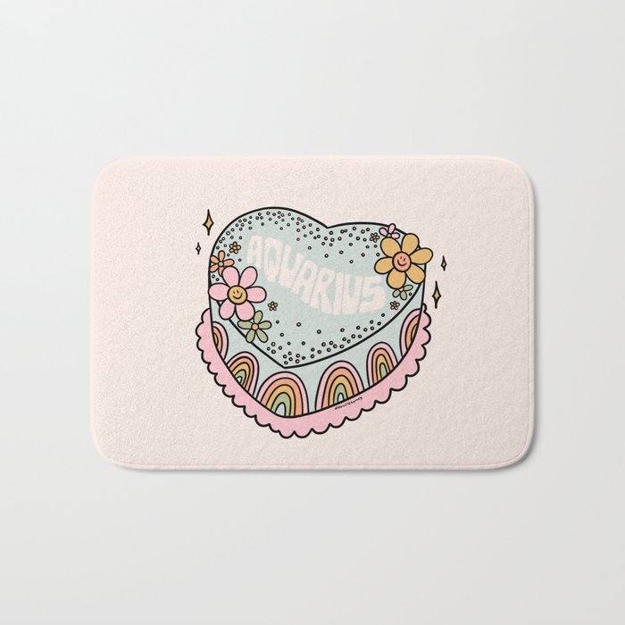Aquarius Heart Cake Bath Mat Gallery Image 1
