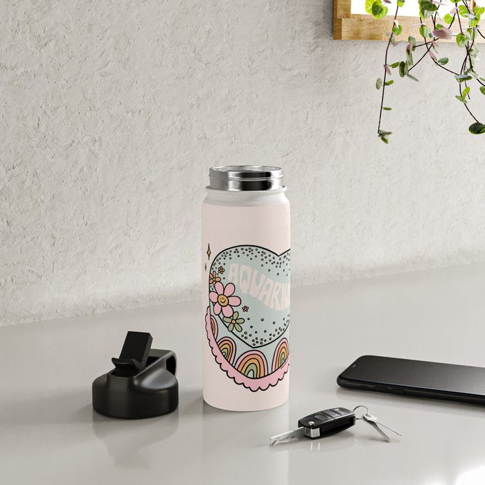 Aquarius Heart Cake Water Bottle Gallery Image 4