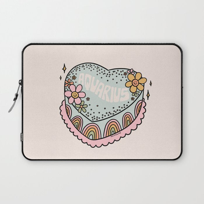 Aquarius Heart Cake Laptop Sleeve Gallery Image 1