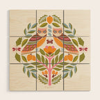 Woodland Owls - Multi-colored Wood Wall Art Gallery Image 1