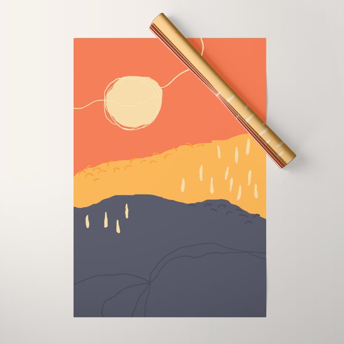 Sunrise Mountain Wrapping Paper Gallery Image 1
