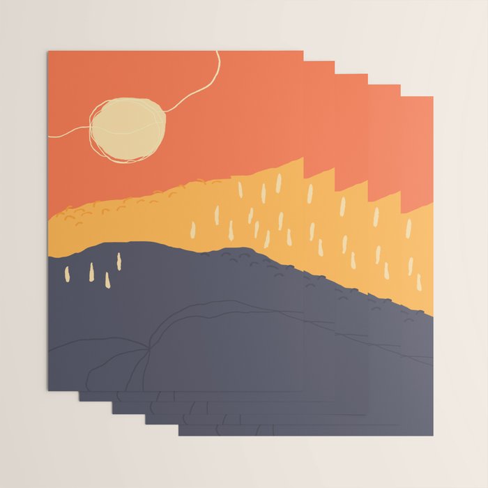 Sunrise Mountain Wrapping Paper Gallery Image 3