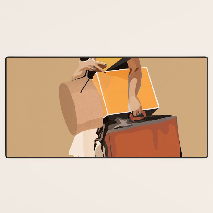 But only everything necessary Terracotta Desk Mat Gallery Image 3