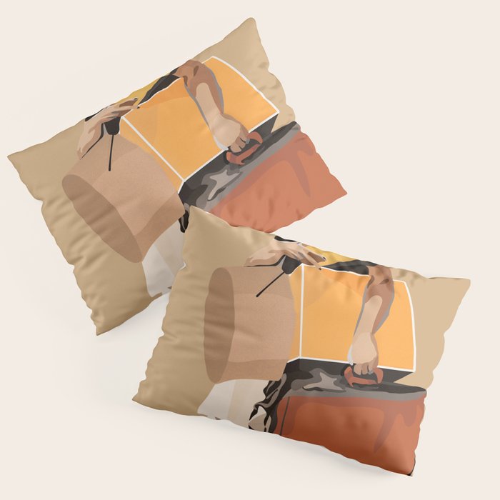 But only everything necessary Terracotta Pillow Sham Gallery Image 3