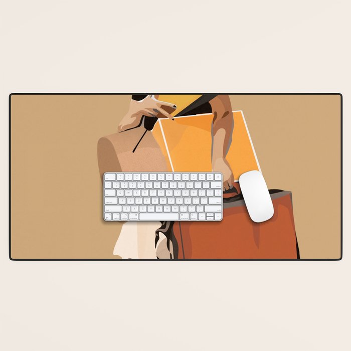 But only everything necessary Terracotta Desk Mat Gallery Image 1