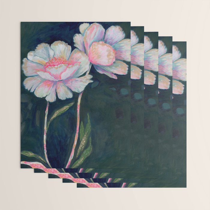 Flowers In The Dark Wrapping Paper Gallery Image 3