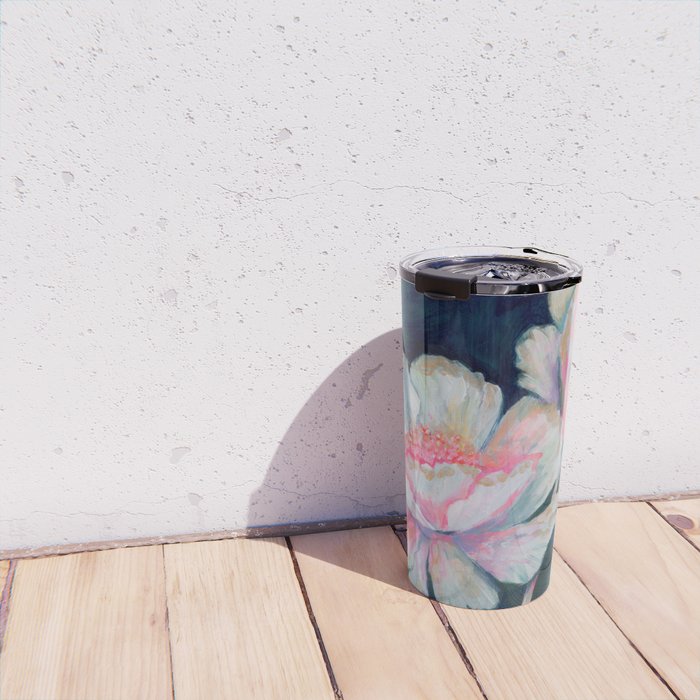 Flowers In The Dark Travel Mug Gallery Image 4