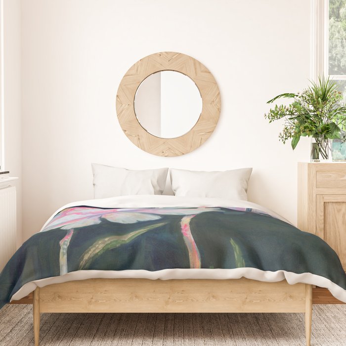 Flowers In The Dark Duvet Cover Gallery Image 3