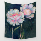 Flowers In The Dark Wall Tapestry Gallery Image 4