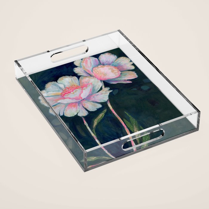 Flowers In The Dark Acrylic Tray Gallery Image 1