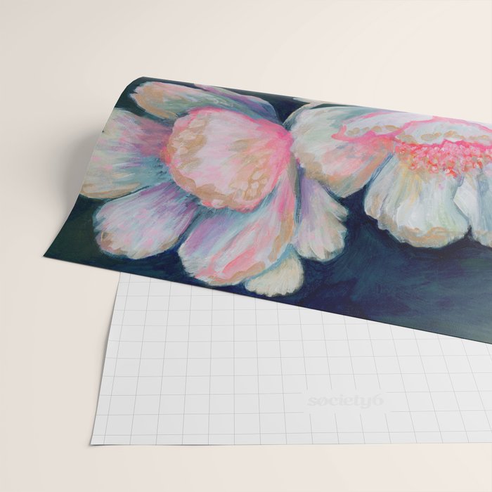 Flowers In The Dark Wrapping Paper Gallery Image 2