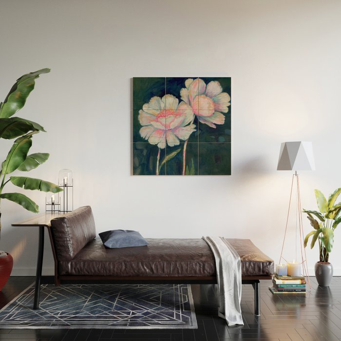 Flowers In The Dark Wood Wall Art Gallery Image 2