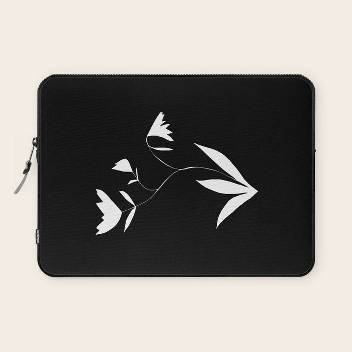 Fading Spring In Black  Laptop Sleeve Gallery Image 1