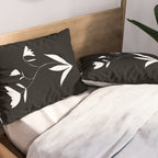 Fading Spring In Black  Pillow Sham Gallery Image 2