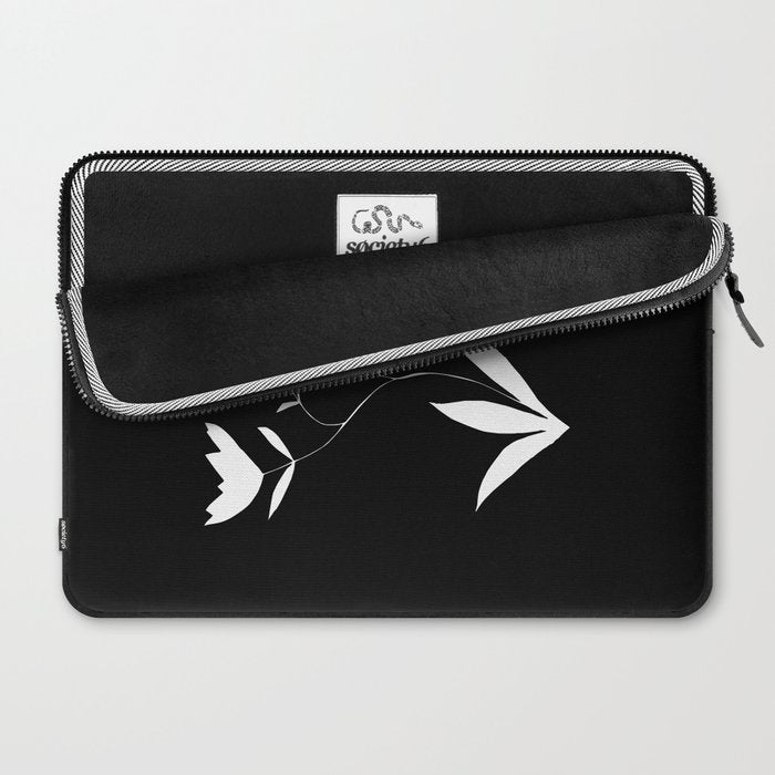 Fading Spring In Black  Laptop Sleeve Gallery Image 2
