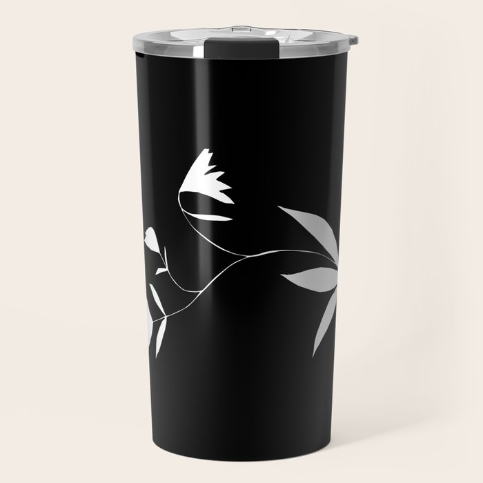 Fading Spring In Black  Travel Mug Gallery Image 1
