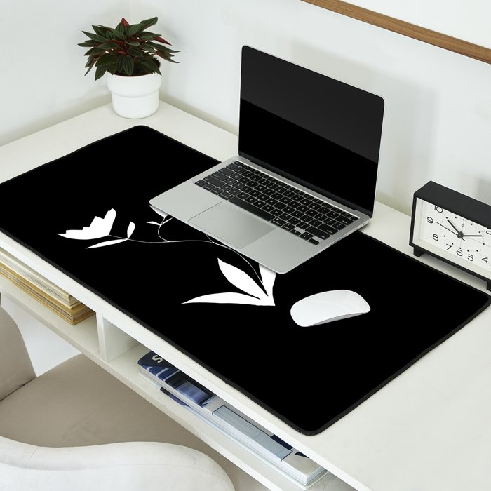 Fading Spring In Black  Desk Mat Gallery Image 2
