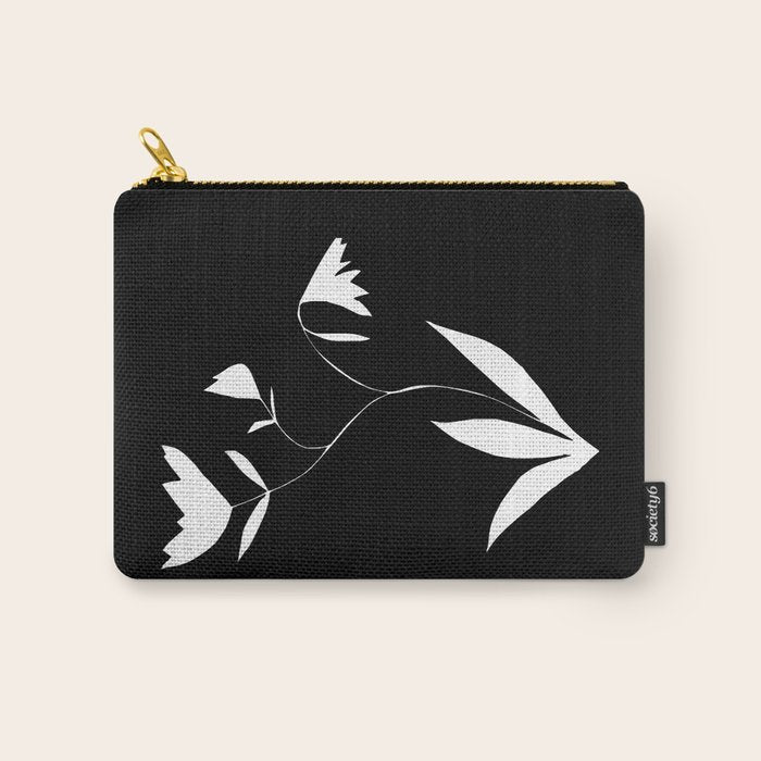 Fading Spring In Black  Carry All Pouch Gallery Image 1