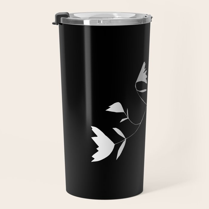 Fading Spring In Black  Travel Mug Gallery Image 3