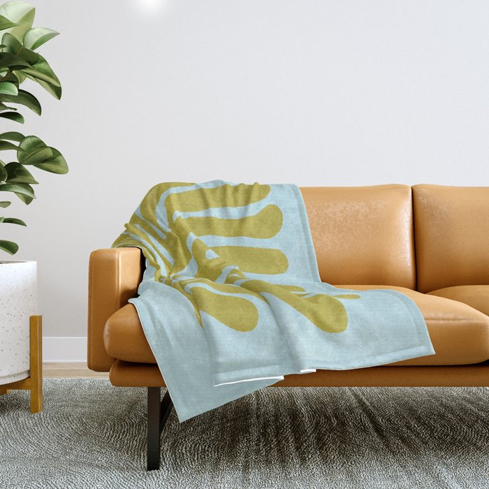 Earls Green & Onahau: Matisse Paper Cutouts 11 Throw Blanket Gallery Image 1