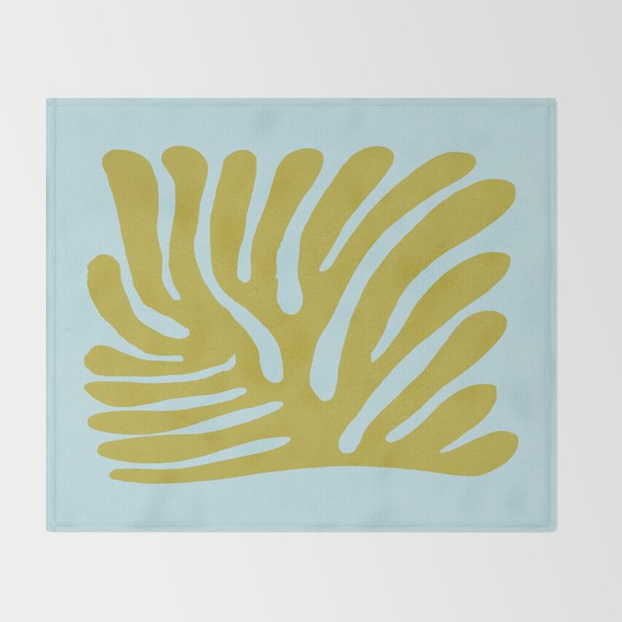 Earls Green & Onahau: Matisse Paper Cutouts 11 Throw Blanket Gallery Image 2