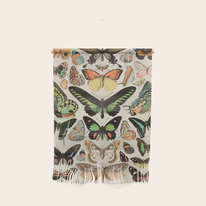 Papillon II Vintage French Butterfly Chart by Adolphe Millot Wall Hanging Gallery Image 1