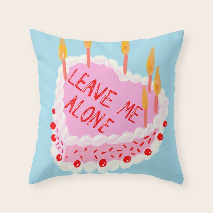 Leave Me Alone Throw Pillow Gallery Image 6