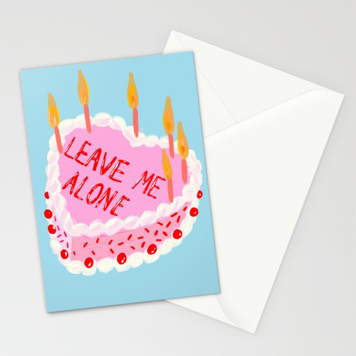 Leave Me Alone Stationery Card Gallery Image 2